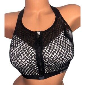 Incredible By Victoria's Secret 36D Racerback Front ZIP Close Sport Bra NWT
